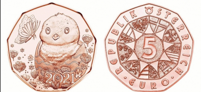 5 Euro Kupfer Österreich 2021