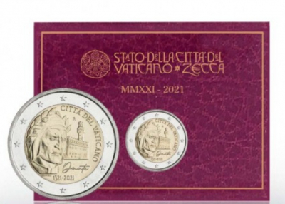 2 Euro VATIKAN - 2021 Dante Alighieri