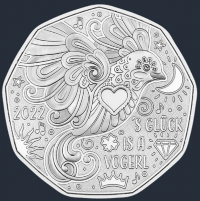 5 Euro Silber Österreich 2022 Hgh - Neujahrsmünze
