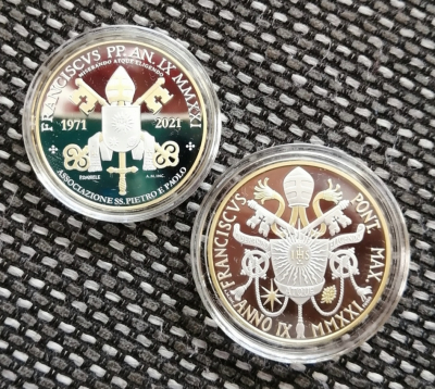 5 + 10 Euro Silber + Gold PP - VATIKAN 2021
