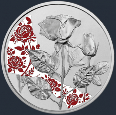 10 Euro Silber Österreich 2021 PP - Rose
