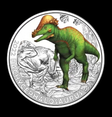 3Euro Österreich 2022 Pachycephalosaurus Hgh