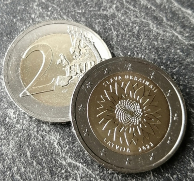 2 Euro LETTLAND - 2023 - Ukraine