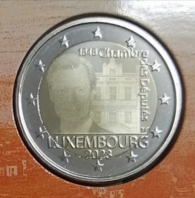 2 Euro LUXEMBURG - 2023 - Abgeordnetenkammer - Fotoprägung  NUR 2500Stück