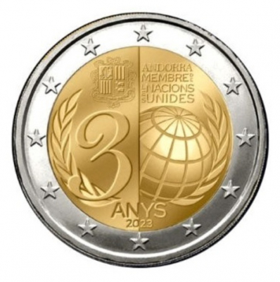 2 Euro ANDORRA - 2023 - Vereinte Nationen -- ab Dezember