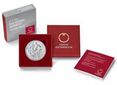 10 Euro Silber Österreich 2023 PP - Vergissmeinnicht