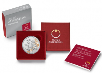 10 Euro Silber Österreich 2022 PP - Ringelblume