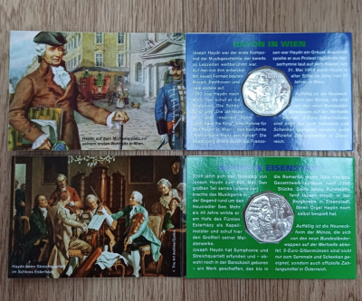 2x5 Euro ÖSTERREICH - 2009 Haydn im Mini-Blister