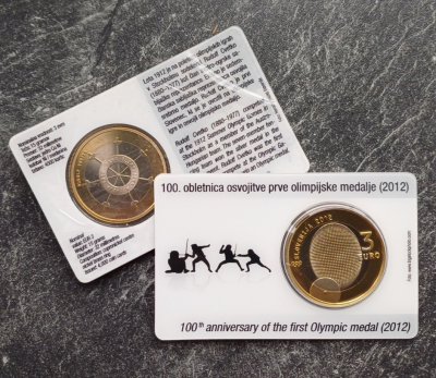 3 Euro SLOWENIEN - 2012 in off. Coincard