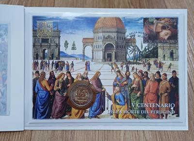 2 Euro VATIKAN - 2023 Perugino - Numisbrief