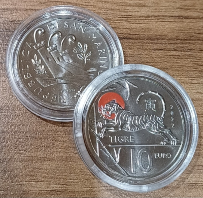 10Euro San Marino 2022 - Tiger