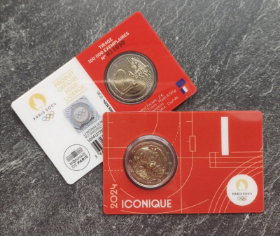 2Euro FRANKREICH - 2024 Olympia 2024 CC - rot