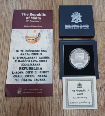 10Euro Silber Malta 2024 PP im Etui - Republik