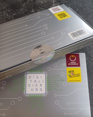 SET Digitalisierung - 25 Euro Niob + Crypto Stamp