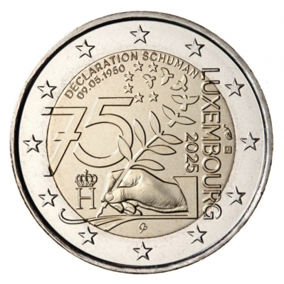 2 Euro LUXEMBURG - 2025 - Schuman-Erklärung  -ab Ende Juni