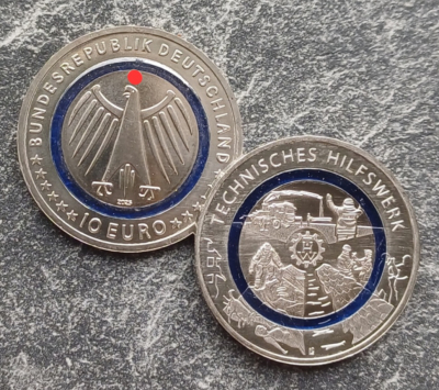 5 x 10 Euro Deutschland 2025 Technisches Hilfswerk