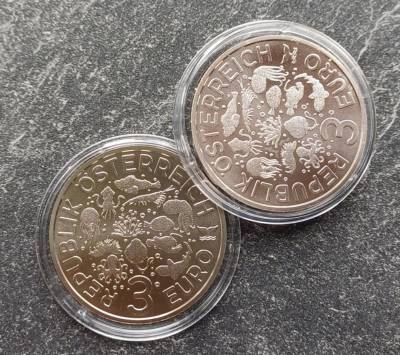 1 Stück Münzkapsel für 3Euro Österreich 34mm