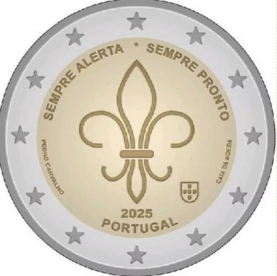 2 Euro PORTUGAL - 2025 Weltpfadfinder   -  ab Mitte Juli