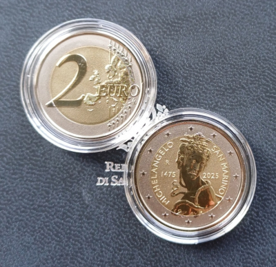 2 Euro SAN MARINO - 2025 Michelangelo - Reverse Proof