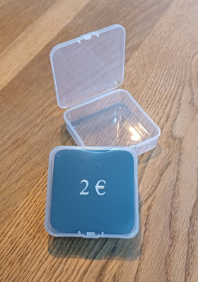Kunststoffbox für 2Euro Belgien und Zypern PP