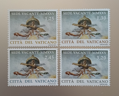 4 Briefmarken im SET  Vatikan 2025 - Sede Vacante