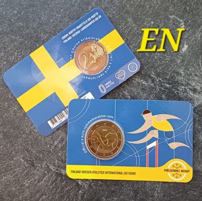 2 Euro FINNLAND - 2025 - Leichtathletikspiel in Coincard EN