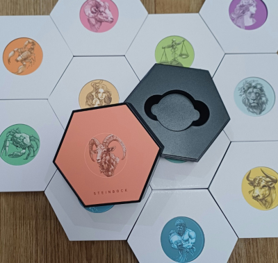 Sammelsystem für 12 x 20 Euro Silber Österreich Sternbilder