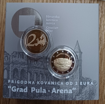 2 Euro Kroatien - 2025 - Pula - PP im Etui