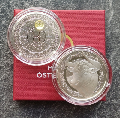 20 Euro Silber Österreich 2026 PP - Stier