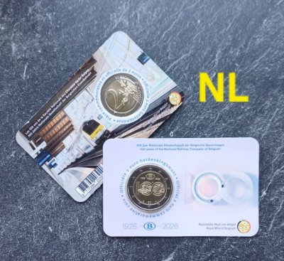 2 Euro BELGIEN - 2026 (NL) - Staatsbahn SNCB