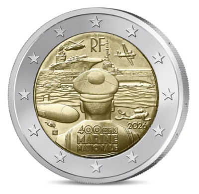 2 Euro FRANKREICH - 2026 - Französische Marine