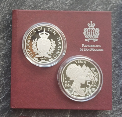 5 Euro Silber PP - SAN MARINO 2026 Verdi