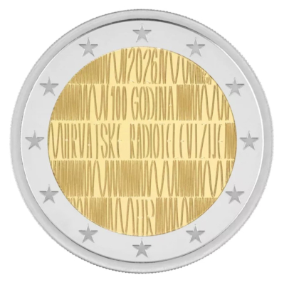 2 Euro Kroatien - 2026 - Rundfunk