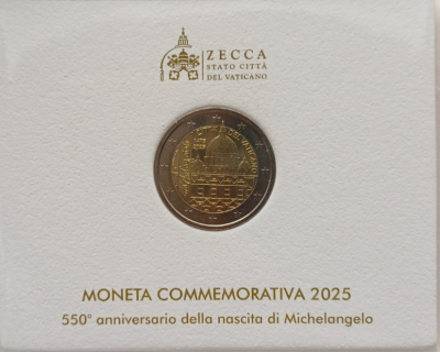 2 Euro VATIKAN - 2025 Michelangelo