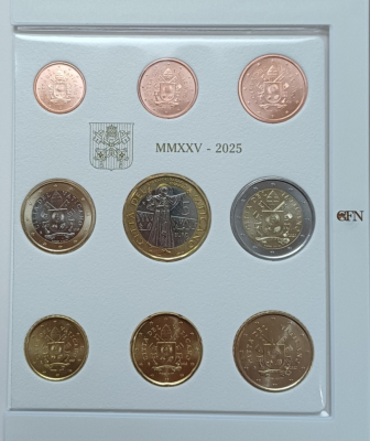 KMS - VATIKAN 2025 mit 5Euro im off. Folder