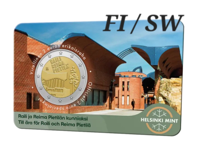 2 Euro FINNLAND - 2026 - Raili & Reima in Coincard Fi/Sw