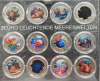 12 x 3Euro Österreich Leuchtende Meereswelten