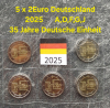 5 x 2Euro DEUTSCHLAND - 2025 "35 Jahre Deutsche Einheit" im Blister